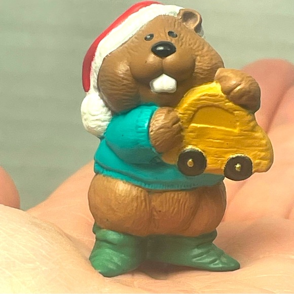 BNWT Vintage 1995 Hallmark Merry Miniature Toyshop Beaver - Picture 14 of 15